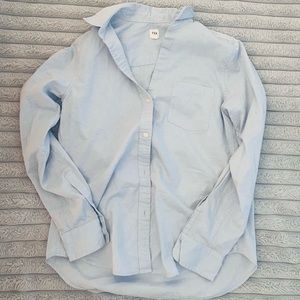 Blue button down